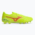 Vyriški futbolo batai Mizuno Morelia Neo IV Β Elite MD safety yellow/fiery coral 2/galaxy silver 2