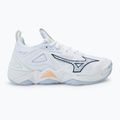 Moteriški tinklinio batai  Mizuno Wave Momentum 3 white/ navy peony/ peach parfait 2