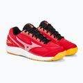 Vaikiški rankinio bateliai Mizuno Stealth Star 2 Jr radiant red/white/carrot curl 4