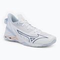 Moteriški rankinio bateliai Mizuno Wave Mirage 5 white/navy peony/peach parfait