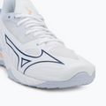 Moteriški rankinio bateliai Mizuno Wave Mirage 5 white/navy peony/peach parfait 7