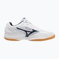Mizuno Wave Drive 9 teniso bateliai balti/suknelės mėlyni/auksiniai 2