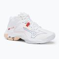 Moteriški tinklinio batai Mizuno Wave Lightning Z8 Mid white/aleutian/cloud pink
