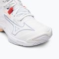Moteriški tinklinio batai Mizuno Wave Lightning Z8 Mid white/aleutian/cloud pink 7
