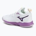 Moteriški tinklinio batai Mizuno Wave Dimension white/patrician purple/quince 3