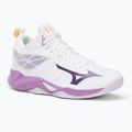 Moteriški tinklinio batai Mizuno Wave Dimension Mid white/patrician purple/quince