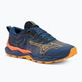 Moteriški bėgimo batai Mizuno Wave Daichi 8 estate blue/apricot/spicy orange