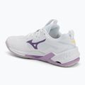 Mizuno Wav Stealth Neo 2 rankinio bateliai white / navy peony / peach parfait 3