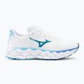 Moteriški bėgimo batai Mizuno Wave Sky 8 white/laser blue/mugen blue 2