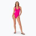 Moteriškas vientisas maudymosi kostiumėlis Nike Logo Tape Crossback pink NESSC262-672 2