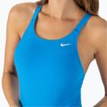 Nike Hydrastrong Solid Fastback moteriškas vientisas maudymosi kostiumėlis mėlynas NESSA001-458 4