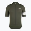 Vyriški dviračių marškinėliai Rapha Core Lightweight Jersey dark green/white 5