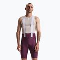 Vyriški dviračių šortai Rapha Brevet Element Cargo Bib Shorts plum/white