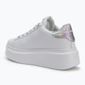 KARL LAGERFELD moteriški batai Anakapri Signia white leather w/silver 3