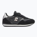 Moteriški batai KARL LAGERFELD Velocette Embro Nft black leather/textile 2