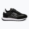 KARL LAGERFELD moteriški batai Kairo Kl Sidetrim black leather/textille
