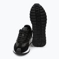 KARL LAGERFELD moteriški batai Kairo Kl Sidetrim black leather/textille 5