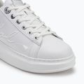 Moteriški batai KARL LAGERFELD Kapri Signia Shine white leather/mono 7