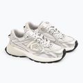Moteriški batai KARL LAGERFELD Orion Sidetrim white leather/textile w/silver 2