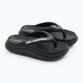 Moteriškos šlepetės per pirštą KARL LAGERFELD Skoona II Hotel Thong black rubber 2