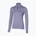 Moteriški bėgimo marškinėliai ilgomis rankovėmis Mizuno Impulse Core Half Zip cadet