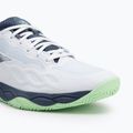 Vyriški teniso batai Mizuno Wave Enforce Court AC white/ vintage indigo/ neo mint 7
