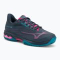 Moteriški padelio bateliai Mizuno Wave Exceed Light 2 Padel midnight navy/ fuchsia purple/ enamel blue