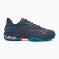 Moteriški padelio bateliai Mizuno Wave Exceed Light 2 Padel midnight navy/ fuchsia purple/ enamel blue 2