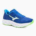 Vyriški bėgimo batai Mizuno Wave Sky 8 reflex blue c/white/green geck