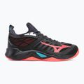 Tiklinio batai Mizuno Wave Dimension black/neon flame/peacock blue 2