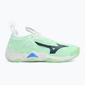 Mizuno Wave Momentum 3 tinklinio bateliai neo mint/black/frontier blue 2