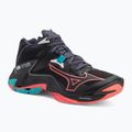 Tiklinio batai Mizuno Wave Lightning Z8 Mid black/neon flame/peacock blue