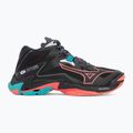 Tiklinio batai Mizuno Wave Lightning Z8 Mid black/neon flame/peacock blue 2