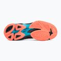 Tinklinio bateliai Mizuno Wave Voltage 2 black/neon flame/peacock blue 4
