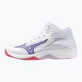 Moteriški tinklinio batai Mizuno Thunder Blade Z Mid white/violet indigo/camelliaros 8