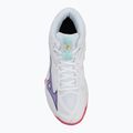 Moteriški tinklinio batai Mizuno Thunder Blade Z Mid white/violet indigo/camelliaros 5