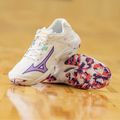Moteriški tinklinio batai Mizuno Wave Lightning Z8 balti/violetiniai indigo/camelliaros 13