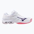 Tinklinio bateliai Mizuno Wave Voltage 2 white/violet indigo/camellia rose 8