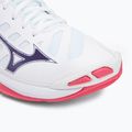 Tinklinio bateliai Mizuno Wave Voltage 2 white/violet indigo/camellia rose 7