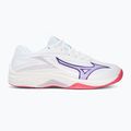 Vaikiški tinklinio batai Mizuno Lightning Star Z7 white/violet indigo/camellia rose 2