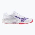 Vaikiški tinklinio batai Mizuno Lightning Star Z7 white/violet indigo/camellia rose 8