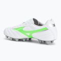 Vyriški futbolo bateliai Mizuno Morelia II Club Md white/neon green/galaxy silver 3