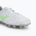 Vyriški futbolo bateliai Mizuno Morelia Neo IV Pro Md white/neon green/cool gray 3c 7