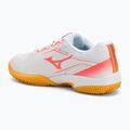 Vaikiški teniso batai Mizuno Break Shot 5 Jr CC white/calypso coral/citrus 3