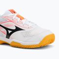 Vaikiški teniso batai Mizuno Break Shot 5 Jr CC white/calypso coral/citrus 7