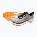 Vyriški bėgimo batai Mizuno Wave Rider 29 harbor mist/baritone blue/tang orange 14