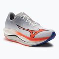 Vyriški bėgimo batai Mizuno Wave Rebellion Flash 3 white/fiery coral 2/iris bloom