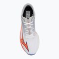 Vyriški bėgimo batai Mizuno Wave Rebellion Flash 3 white/fiery coral 2/iris bloom 5