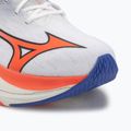 Vyriški bėgimo batai Mizuno Wave Rebellion Flash 3 white/fiery coral 2/iris bloom 7