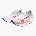 Moteriški bėgimo bateliai Mizuno Wave Rebellion Flash 3 white/striking coral/iris bloom 15